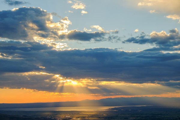 Portneuf Valley at Sunset by Brian J Riley
